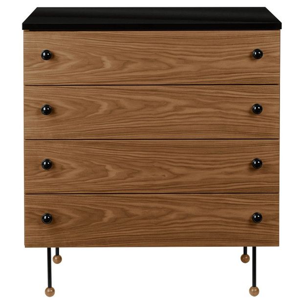 Commode haute 4 tiroirs en noyer, Greta M. Grossman, 1952-product