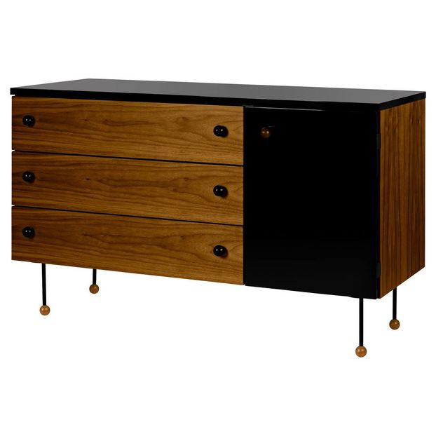 Buffet 3 tiroirs 62 en noyer, Greta M. Grossman, 1952-product
