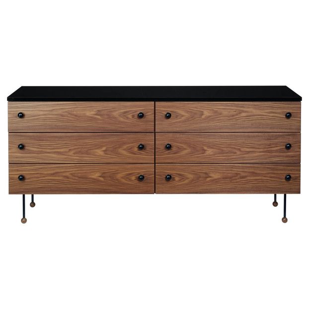 Niedrige Kommode aus Nussbaum, Greta M. Grossman, 1952-product