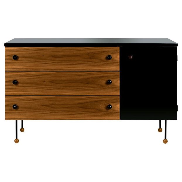 Buffet 3 tiroirs 62 en noyer, Greta M. Grossman, 1952-product