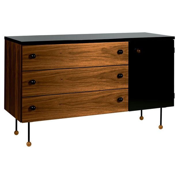 Buffet 3 tiroirs 62 en noyer, Greta M. Grossman, 1952-product