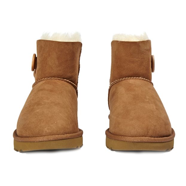 Mini Bailey Buttons II Suede Fur Lined Boots-product