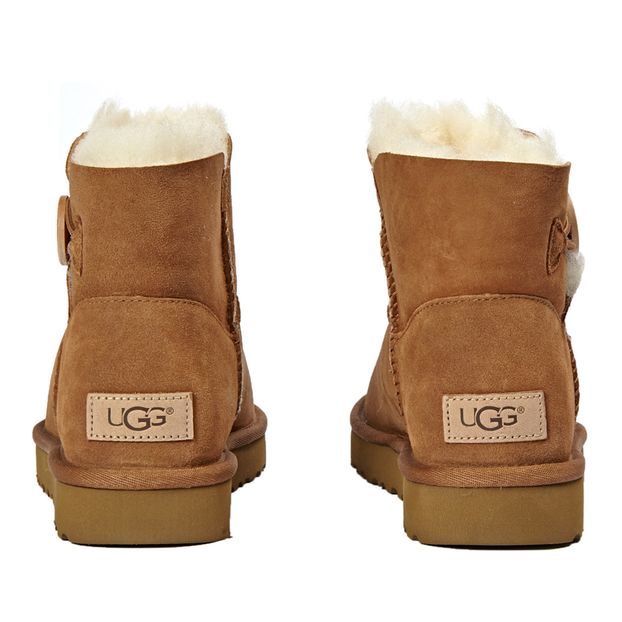 Mini Bailey Buttons II Suede Fur Lined Boots-product