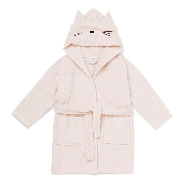 Peignoir Chat Lily en éponge de coton bio-product