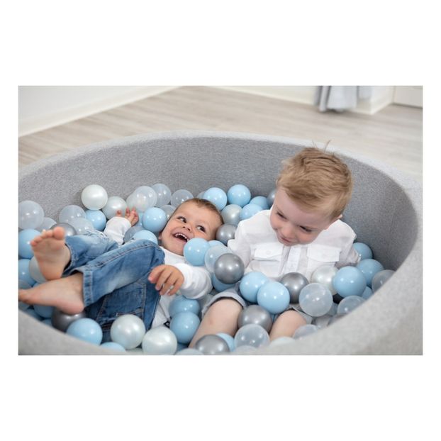 Blue, Silver, White and Transparent Ball Pool-product