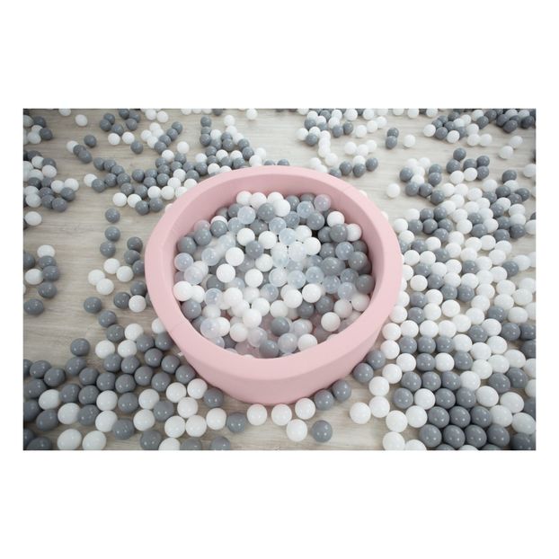 Piscine à balles rondes Argent, Blanc, Gris-product