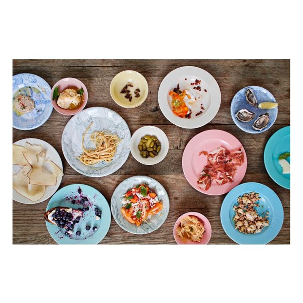 Plato llano de porcelana-product