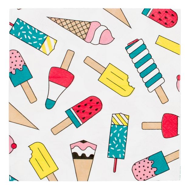 Ice Cream Paper Napkins - Set of 20-product
