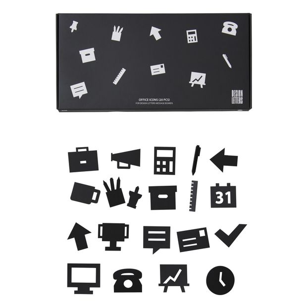 Icones bureau pour tableau à message - Set de 20-product