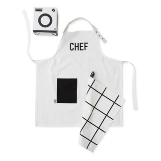Design Letters Kinderschürze und Geschirrtuch Chef-listing