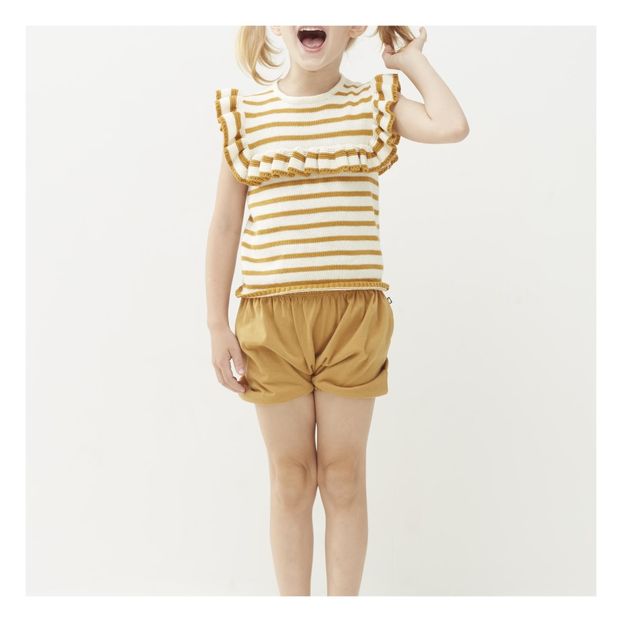 Top Maille Rayé Volants Coton Pima-product