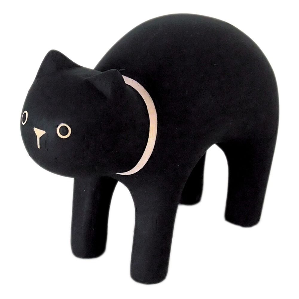 Holzfigur Katze- Produktbild Nr. 0