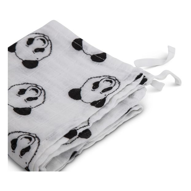 Lange-plaid en mousseline de coton Panda-product