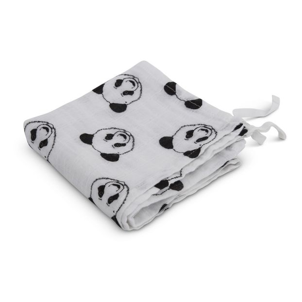 Lange-plaid en mousseline de coton Panda-product