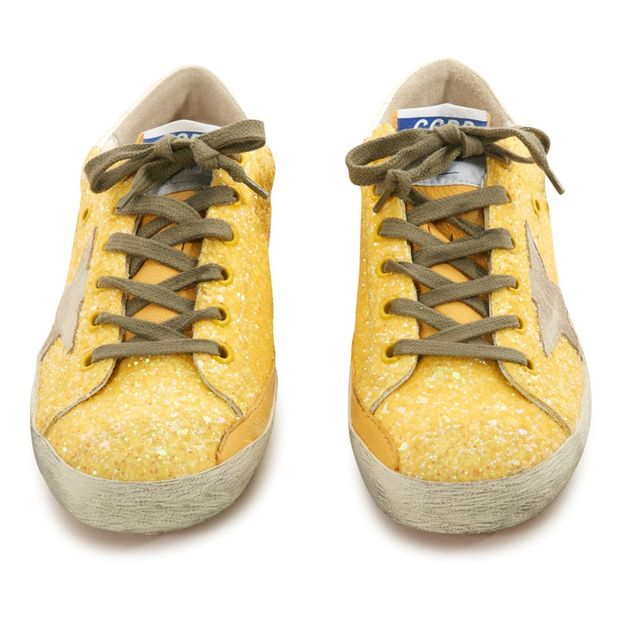 Superstar Star Suede Glitter Low Top Trainers-product