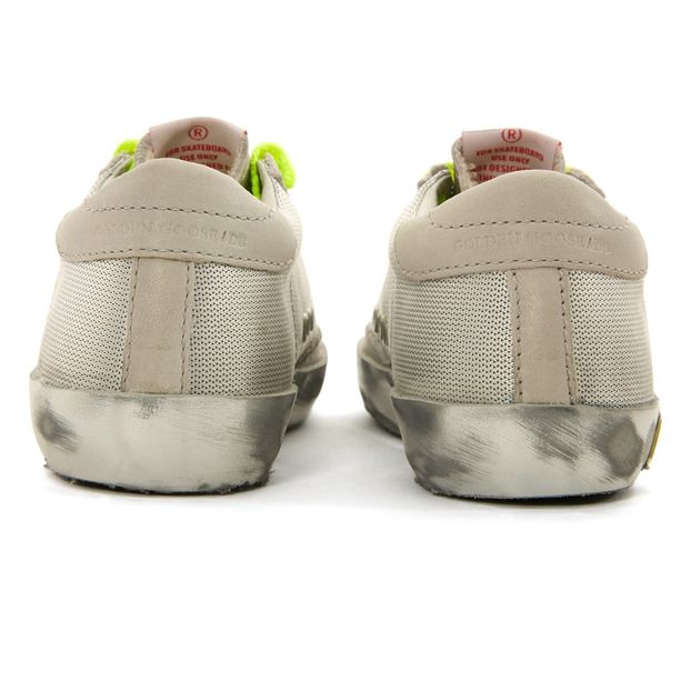 Zapatillas bajas de malla Superstar Suela plateada Cordones fluorescentes-product