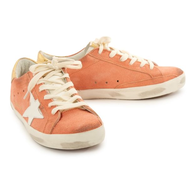 Zapatillas Bajas Ante Parte Trasera Dorado Superstar-product
