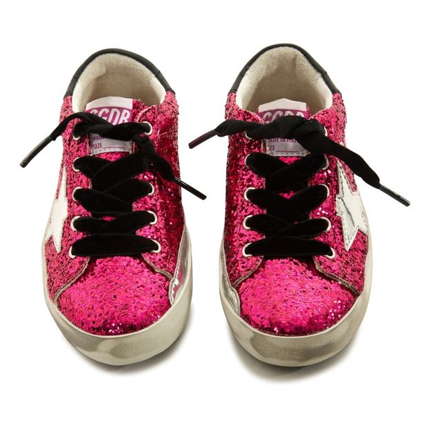 Silver Star Glitter Bottom Trainers-product