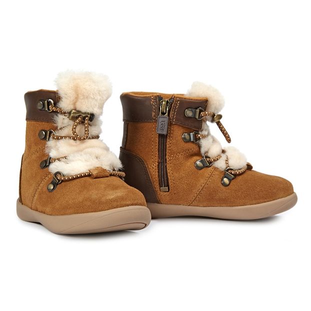 Ager Suede and Fur Lace-Up Boots-product