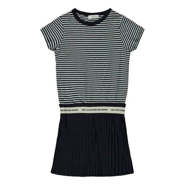 Robe Rayée Bi-matières Lila-product