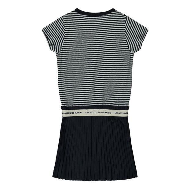 Robe Rayée Bi-matières Lila-product