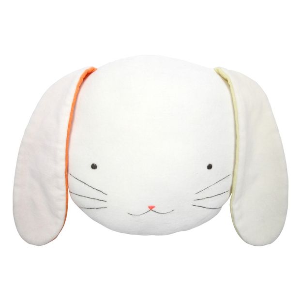 Coussin-doudou lapin en velours éponge-product