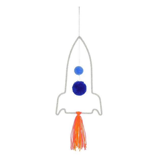 Mobile Rakete aus Wolle -product