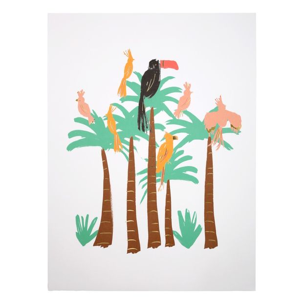 Toucans and Flamingoes Posters - Set of 2-product