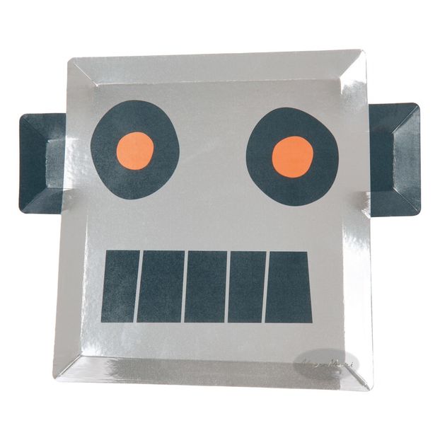 Robot Paper Plates - Set of 8-product