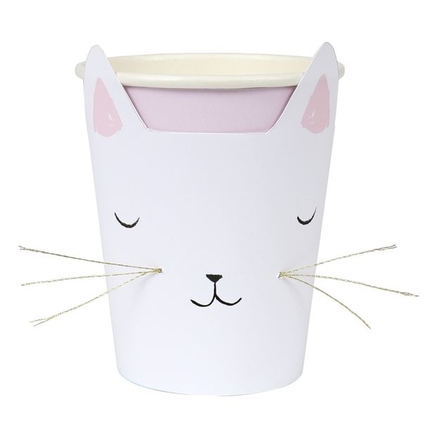 Gobelets en carton Chat - Set de 12-product