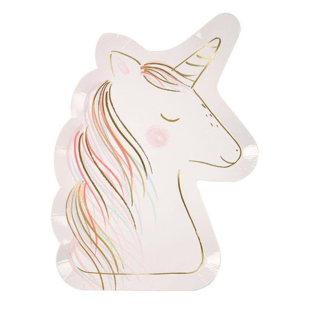 Platos de cartón Unicornio - Set de 9-product