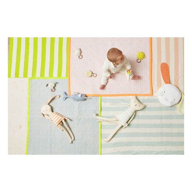 Coussin-doudou lapin en velours éponge-product