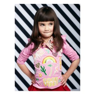 Meri Meri Aufnäher bestickt wärmeklebend Good Vibes-listing