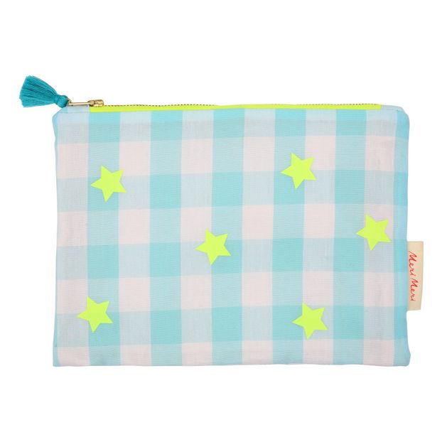Pochette Karomuster und Sterne -product