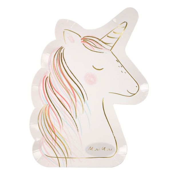 Platos de cartón Unicornio - Set de 9-product