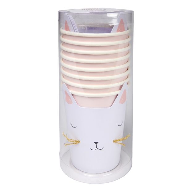Gobelets en carton Chat - Set de 12-product