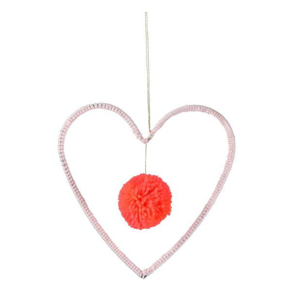 Woollen Heart and Pompom Mobile-product