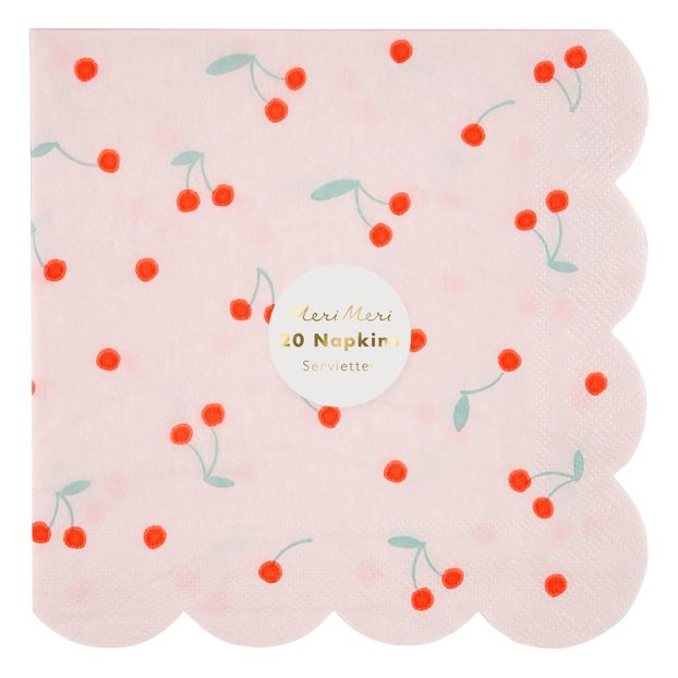 Serviettes en papier cerises - Set de 20-product