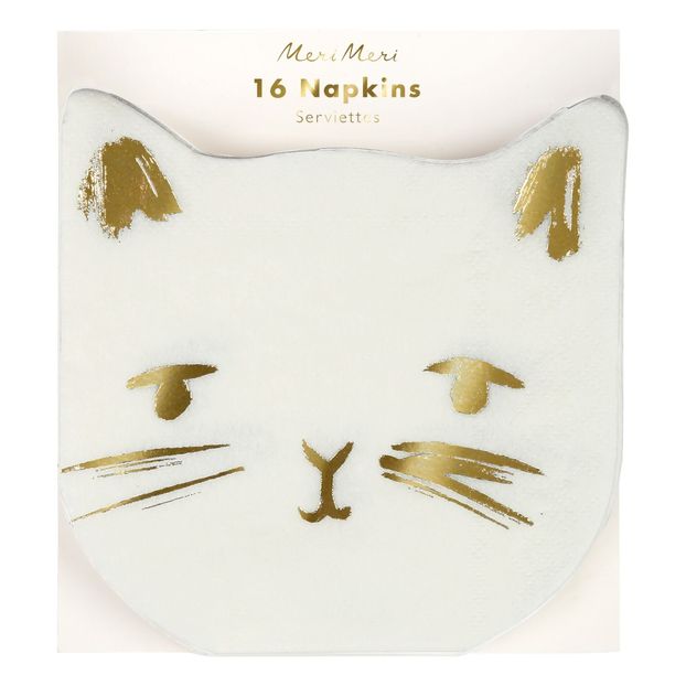 Cat Paper Napkins - Set of 16-product