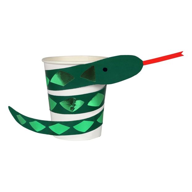 Gobelets en carton Serpent - Set de 8-product