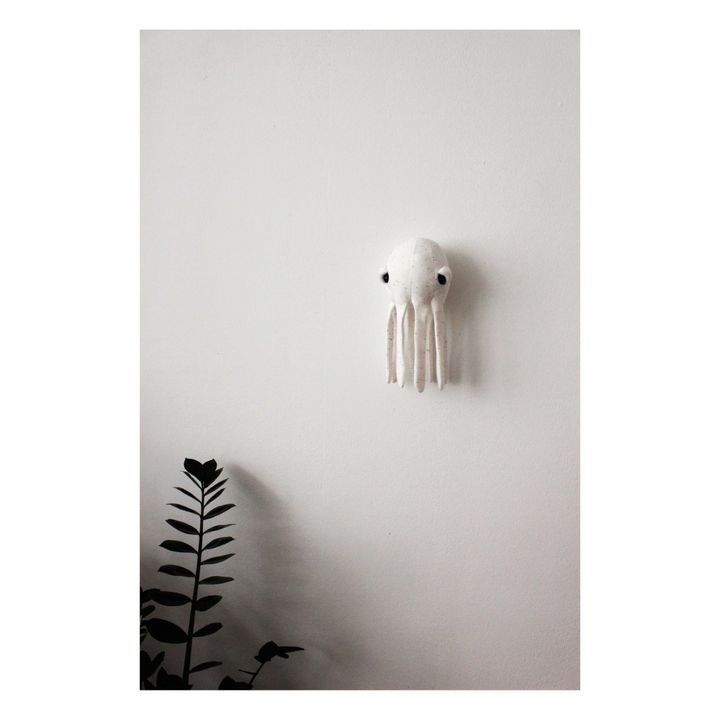 Albino Octopus Mini Soft Toy 30cm | White- Product image n°7