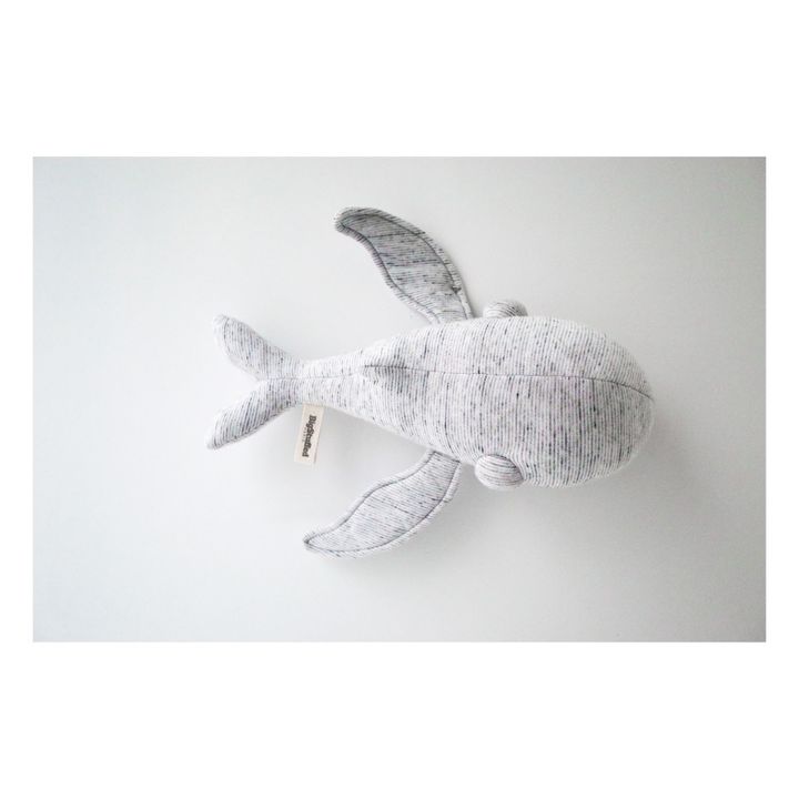 Peluche mini baleine Grandpa 30 cm | Gris- Image produit n°5