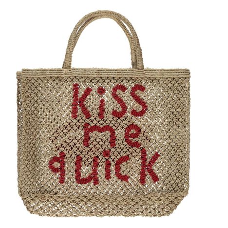 Kiss Me Quick Small Jute Shopper-product