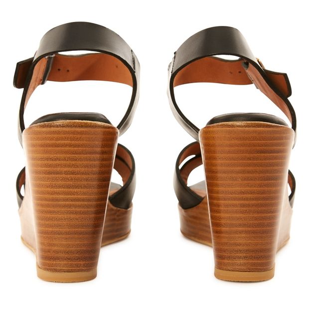 Sandalias Bloque Compensado de Piel Toscana-product