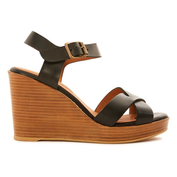 Sandalias Bloque Compensado de Piel Toscana-product