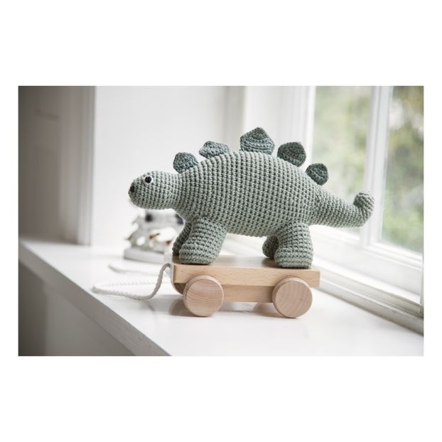 Dinosaure à roulettes en crochet-product