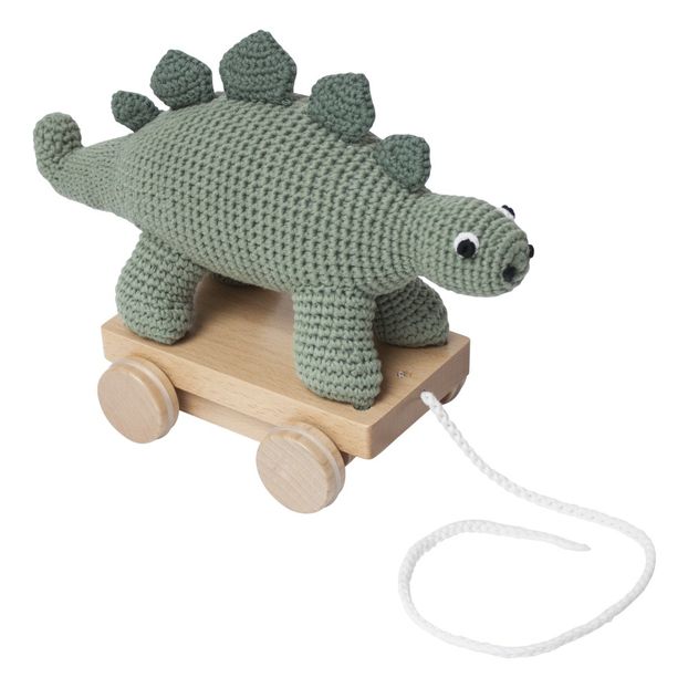 Dinosaure à roulettes en crochet-product