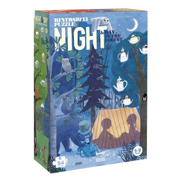 Night and Day in the Woods Double-Sided Puzzle-product