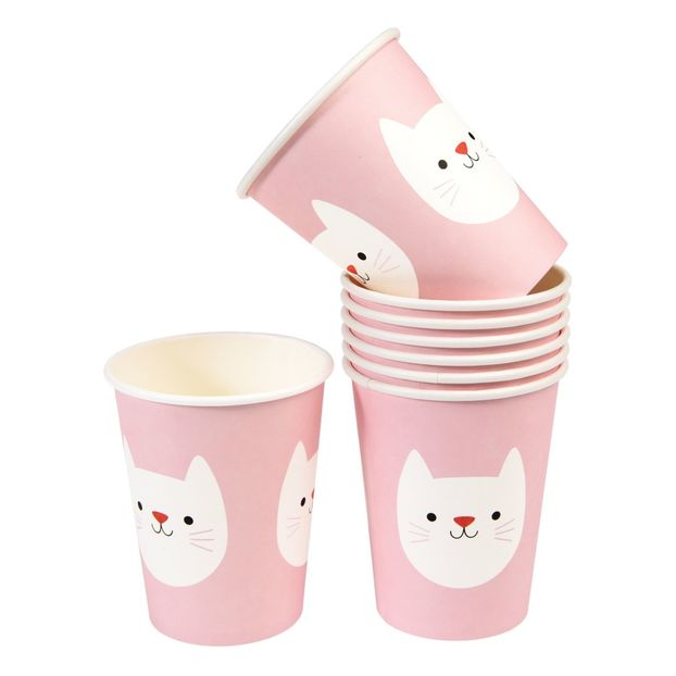 Cookie The Cat Paper Cups - Set of 8-product
