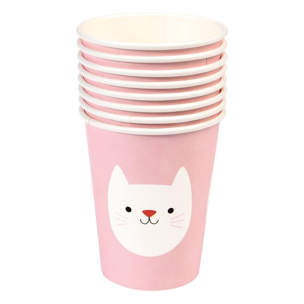 Cookie The Cat Paper Cups - Set of 8-product